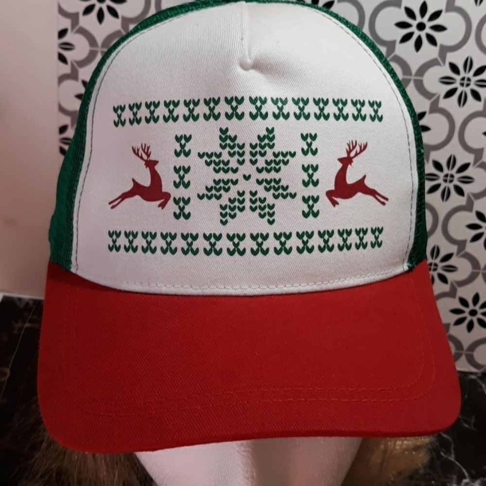 Ugly Christmas sweater trucker hats cap snapback adjustable new